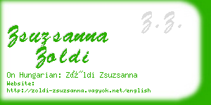 zsuzsanna zoldi business card